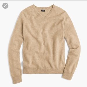 J Crew men's lambswool sweater oatmeal size XS